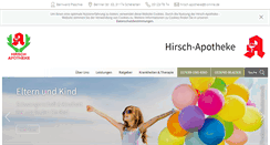 Desktop Screenshot of hirsch-apotheke-schellerten.de